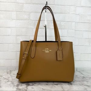 Coach Large Avenue Leather Carryall Satchel Tote